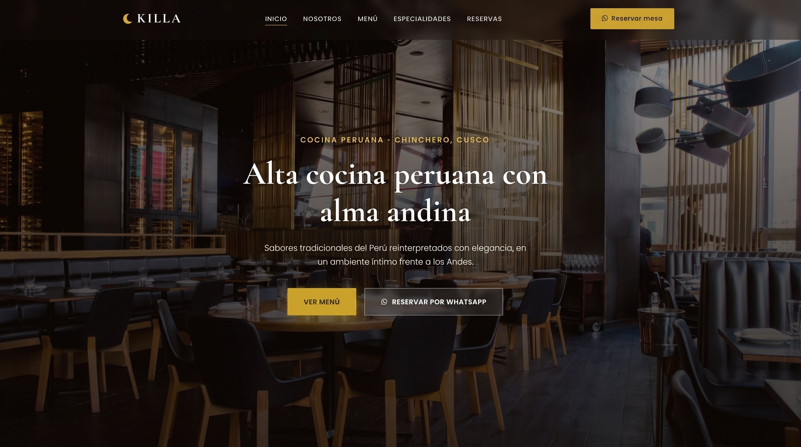 Vista previa del sitio web Killa — WOLFT NET